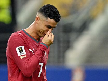 رونالدو يبكي بعد خروج البرتغال من كأس العالم - 6 يوليو 2026 - Reuters
