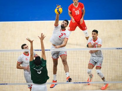 من مواجهة تونس مع مصر في بطولة العالم لكرة الطائرة - 18 سبتمبر 2025 - volleyballworld