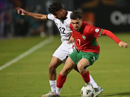 من مباراة المغرب ومصر في نصف نهائي كأس إفريقيا تحت 20 عاماً - 15 مايو 2025 - X/@EnMaroc