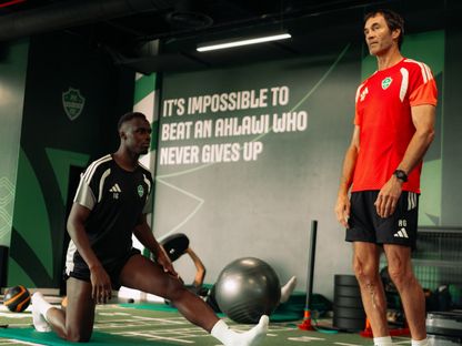 إدوارد ميندي حارس الأهلي خلال تدريب - 15 أغسطس 2026 - X/@ALAHLI_FC