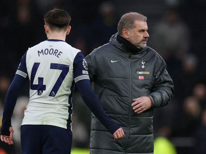 أنجي بوستيكوغلو مدرب توتنهام عقب الخسارة أمام ليستر سيتي بالدوري الإنجليزي الممتاز - 26 يناير 2025 - REUTERS