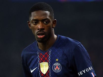 لاعب باريس سان جيرمان عثمان ديمبيلي خلال مباراة نيوكاسل يونايتد في دوري أبطال أوروبا  - 28 يناير 2026 - Reuters