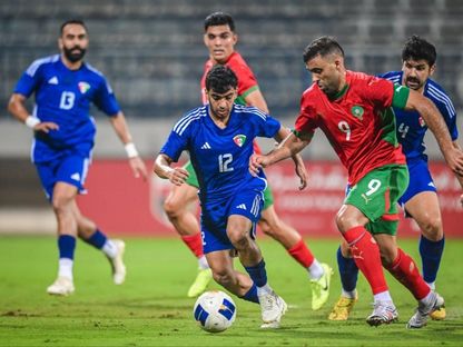 عبد الرزاق حمد الله قائد المنتخب المغربي الرديف في ودية الكويت - X/@Hamedallah_9
