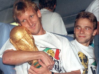 الراحل أندرياس بريمه لاعب بايرن ميونيخ سابقاً وبطل العالم مع ألمانيا في مونديال 1990 - AFP