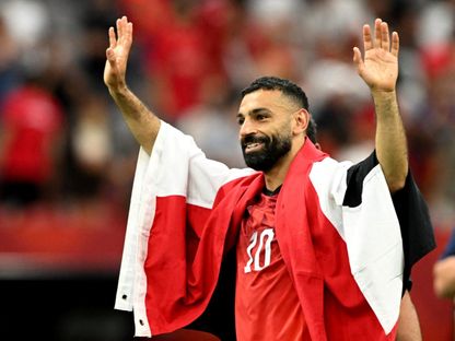 محمد صلاح يحتفل بعد فوز مصر على نيوزيلندا في كأس العالم -22 يونيو 2026 - REUTERS