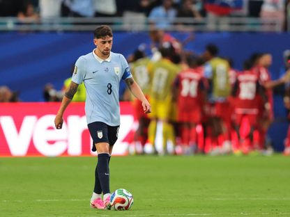 فيديريكو فالفيردي محبطاً بعد هدف للرأس الأخضر في مرمى أوروغواي بكأس العالم - 21 يونيو 2026 - IMAGN IMAGES via Reuters