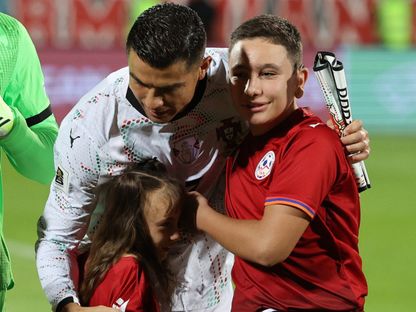 كريستيانو رونالدو قائد البرتغال قبل مواجهة أرمينيا - 6 سبتمبر 2025 - Photolure via REUTERS