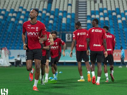 خلال تدريب للهلال - 15مايو 2026 - X/@Alhilal_FC