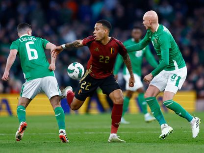 من مواجهة منتخب بلجيكا أمام إيرلندا - 23 مارس 2024 - Reuters