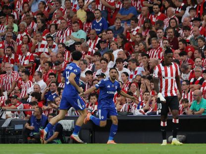 لياندرو أندرادي من مباراة أتلتيك بيلباو وكاراباغ بدوري أبطال أوروبا - 22 أكتوبر 2025 - Reuters