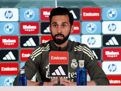 مدرب ريال مدريد ألفارو أربيلوا خلال مؤتمر صحافي - 23 أبريل 2026 - realmadrid.com