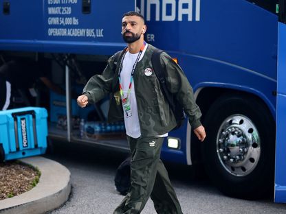 محمد صلاح قائد مصر يصل إلى الملعب قبل مواجهة الأرجنتين في كأس العالم - 7 يوليو 2026 - Reuters
