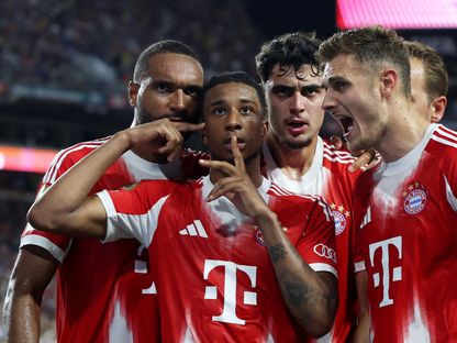 مايكل أوليس لاعب بايرن ميونيخ يحتفل بهدفه أمام بوكا جونيورز في كأس العالم للأندية - 20 يونيو 2025 - Reuters