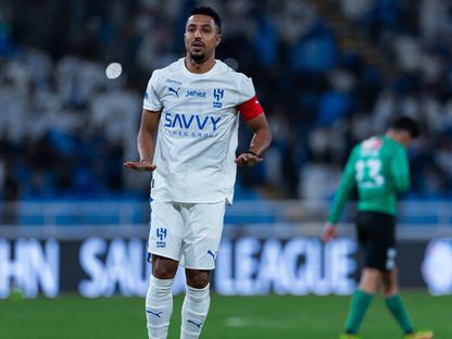 احتفال سالم الدوسري نجم الهلال بتسجيل هدف في مرمى النجمة بدوري روشن السعودي - 7 نوفمبر 2025 - X/@Alhilal_FC