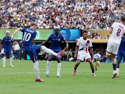 كول بالمر صاحب ثنائية لتشيلسي أمام باريس سان جيرمان بكأس العالم للأندية - 13 يوليو 2025 - Reuters