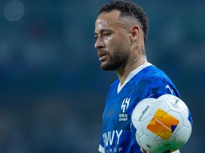 نيمار خلال مباراة بين الهلال السعودي والعين الإماراتي في دوري أبطال آسيا للنخبة - 21 أكتوبر 2024 - X/@neymarjr