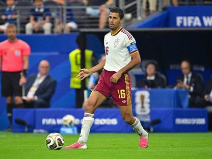 رودري خلال مباراة بين فرنسا وإسبانيا في كأس العالم - 14 يوليو 2026 - Jerome Miron-Imagn Images