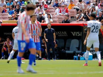 دييغو سيميوني مدرب أتلتيكو مدريد خلال مواجهة بوتافوغو - 23 يونيو 2025 - Reuters