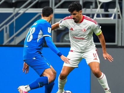 بغداد بونجاح نجم الشمال خلال مواجهة الهلال في دوري أبطال آسيا للنخبة - 28 أكتوبر 2026 - X/@alshamal_club