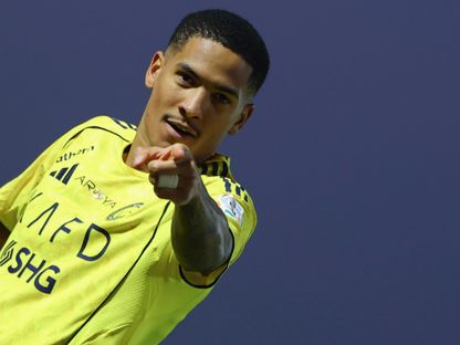 احتفال أنجيلو بتسجيل هدف النصر الأول في مرمى نيوم بالدوري السعودي - 8 نوفمبر 2025 - X/@AlNassrFC