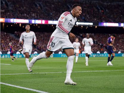 كيليان مبابي بعد تسجيله هدفاً لريال مدريد في مرمى برشلونة - 25 أكتوبر 2026 - realmadrid.com