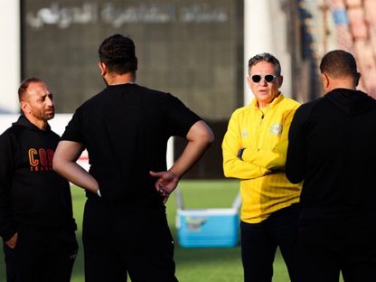 مدرب نادي الاسماعيلي خالد جلال في موسم الهبوط من الدوري المصري الممتاز 2026/2025 - @Officialismailysc/facebook