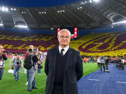 مدرب روما كلاوديو رانييري بعد مباراة ميلان في الدوري الإيطالي - 19 مايو 2025 - X@OfficialASRoma
