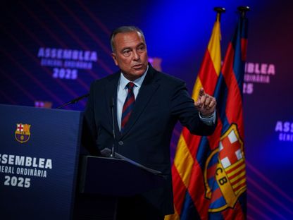 رافا يوستي رئيس نادي برشلونة - 10 أكتوبر 2025 - X/@FCBarcelona