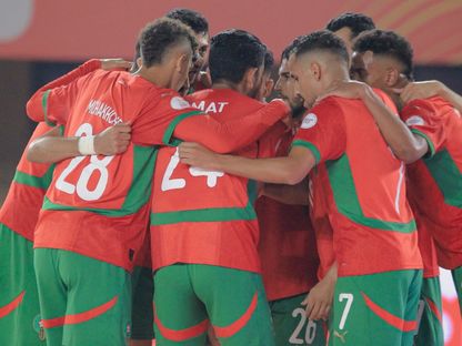 لاعبو منتخب المغرب قبل مواجهة السنغال بنصف نهائي كأس إفريقيا للمحليين - 26 أغسطس 2025 - X/@WilliamLmp