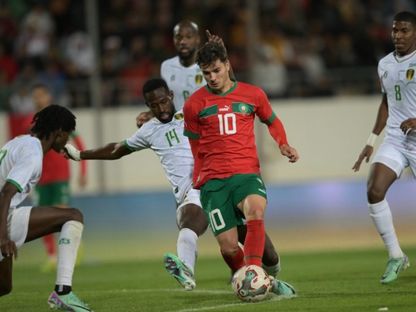 إبراهيم عبد القادر دياز في مباراة المغرب وموريتانيا - MoroccoFA/x