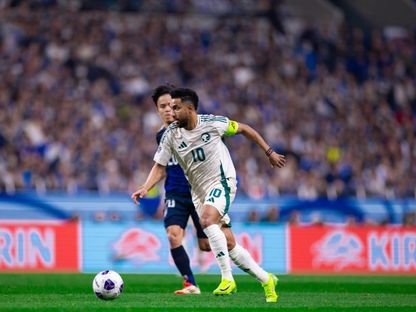 سالم الدوسري يقود هجمة لمنتخب السعودية ضد اليابان بتصفيات كأس العالم 2026 - 25 مارس 2025 - X/SaudiNT