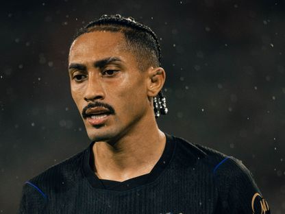 لاعب برشلونة رافينيا خلال مباراة ريال بيتيس في الدوري الإسباني - 17 أكتوبر 2026 - ْX@FCBarcelona