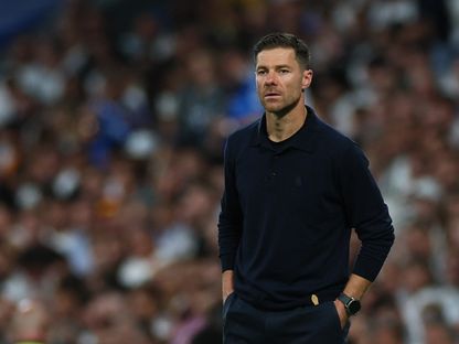 تشابي ألونسو من مباراة ريال مدريد وريال مايوركا بالدوري الإسباني - 30 أغسطس 2025 - Reuters