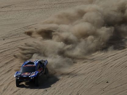 السويدي ماتياس إكستروم خلال المرحلة التمهيدية لرالي داكار - 3 يناير 2026 - Reuters