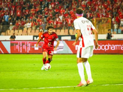 محمد هاني لاعب الأهلي قبل التسجيل في مرمى الزمالك بالدوري المصري - 11 أكتوبر 2026 - X@AlAhly