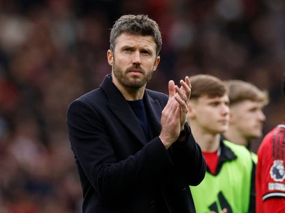 مايكل كاريك مدرب مانشستر يونايتد بعد الفوز على كريستال بالاس بالدوري الإنجليزي الممتاز - 1 مارس 2026 - Reuters