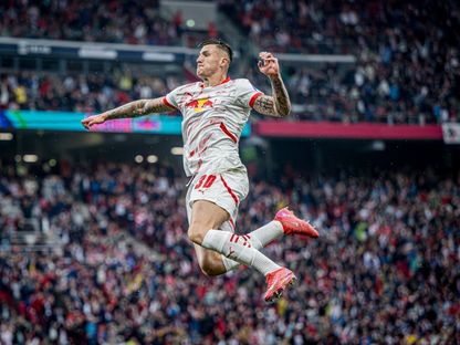 بينجامين سيسكو مهاجم لايبزيغ الألماني - 4 مايو 2025 - X/RBLeipzig