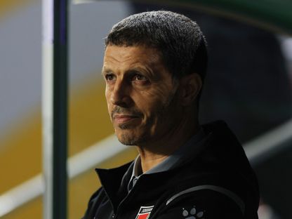 جمال سلامي مدرب الأردن خلال مواجهة العراق في ربع نهائي كأس العرب - 12 ديسمبر 2025 - Reuters