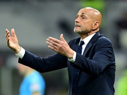 لوتشيانو سباليتي مدرب يوفنتوس خلال مواجهة ميلان في الدوري الإيطالي - 26 أبريل 2026 - REUTERS