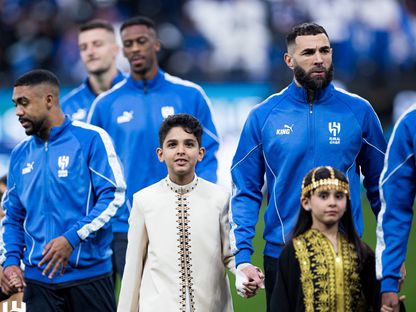 لاعبو الهلال قبل مواجهة الاتحاد في دوري روشن السعودي - 21 فبراير 2026 - X/@Alhilal_FC