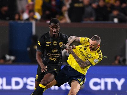 محمدو دومبيا ومارسيلو بروزوفيتش من مباراة النصر والاتحاد بالدوري السعودي - 6 فبراير 2026 - X/ittihad