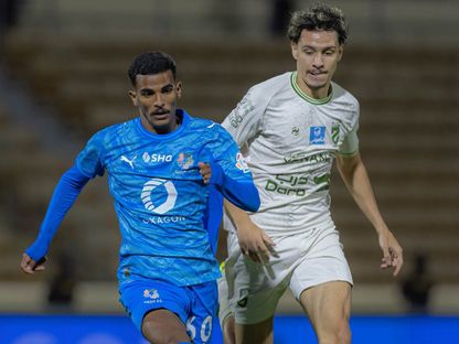 أحمد العنزي لاعب نادي نيوم - - X/@aawsat_spt