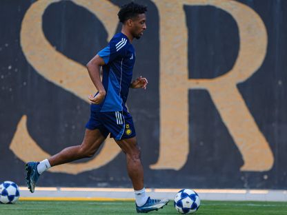 كينغسلي كومان لاعب النصر في التدريبات - 26 أبريل 2026 - X/@AlNassrFC