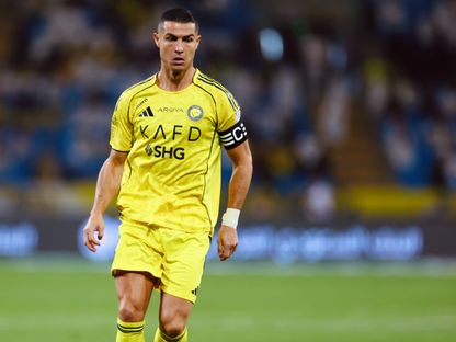 كريستيانو رونالدو نجم النصر خلال لقاء الحزم بالدوري السعودي - 25 أكتوبر  2025 - x@AlNassrFC