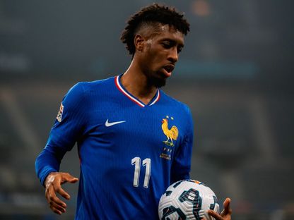لاعب النصر كينغسلي كومان بقميص المنتخب الفرنسي - 6 سبتمبر 2025 - X/equipedefrance