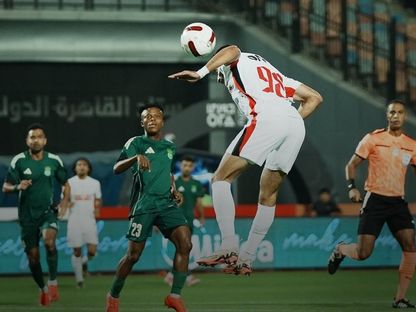 ناصر منسي يهدر فرصة للزمالك أمام الاتحاد السكندري بالدوري المصري - 21 أغسطس 2026 - x@epl_eg
