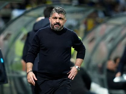 مدرب إيطاليا جينارو غاتوزو خلال مباراة البوسنة والهرسك في تصفيات أوروبا لكأس العالم  - 31 مارس 2026 - Reuters