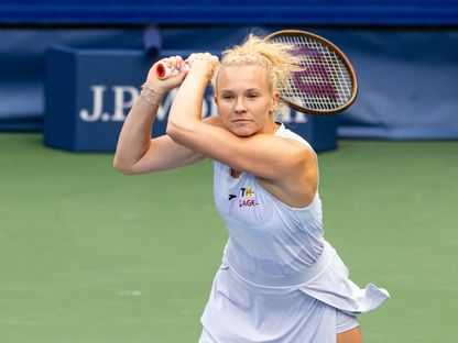 لاعبة التنس الأميركية تايلو تاونسيند خلال مشاركتها في بطولة أميركا المفتوحة - 2 سبتمبر 2025 - REUTERS