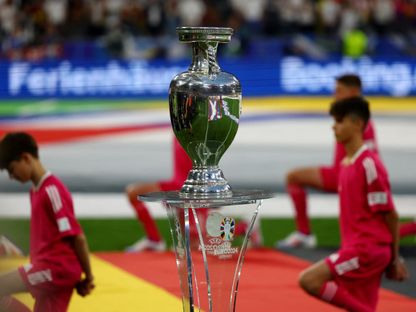 كأس بطولة أوروبا قبل انطلاق مباراة ألمانيا ضد اسكتلندا في يورو 2024 - 14 يونيو 2024 - Reuters