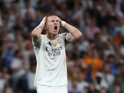 فرانكو ماستانتونو خلال مباراة ريال مدريد وفياريال بالدوري الإسباني - 4 أكتوبر 2025 - Reuters